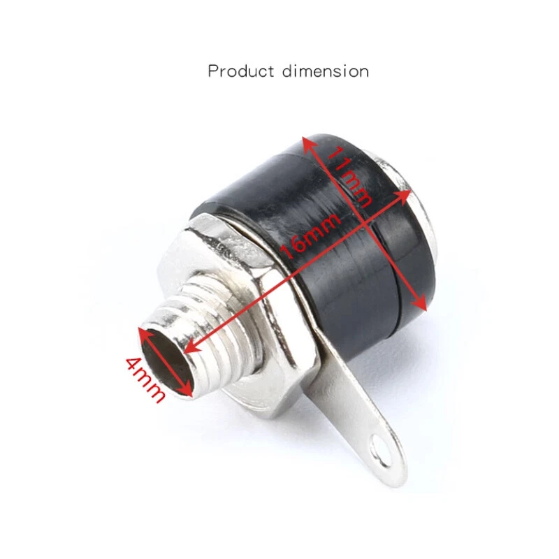 Quality 4mm Banana Panel Socket Test Probe Binding Post Nut Plug Jack Connector - Image 2 of 4