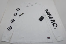Nike Tee FC White Shirt Mens XXL 8-Bit Black Retro Soccer Graphics Dri Fit