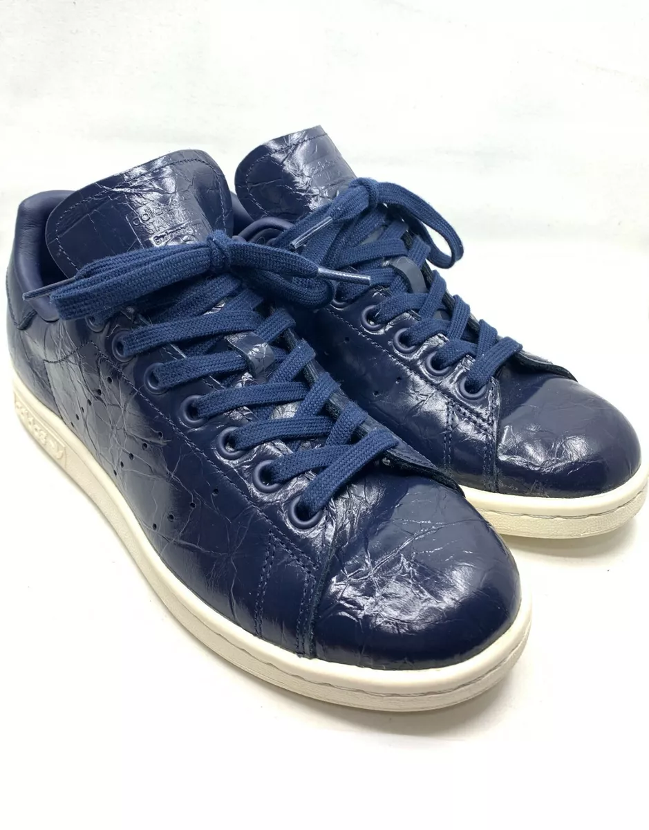 Stan smith hotsell blue leather