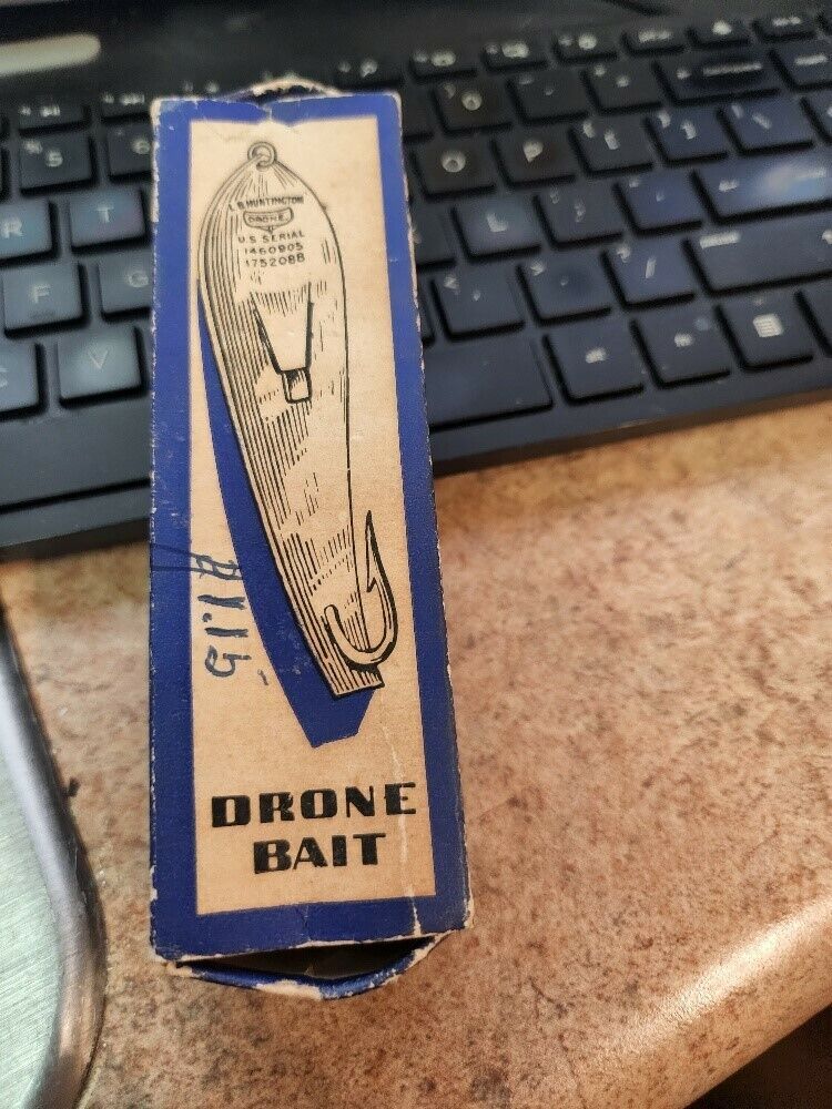 Vintage L.B. Huntington Annapolis Maryland Drone Bait Spoon Lure Witth Box!!!