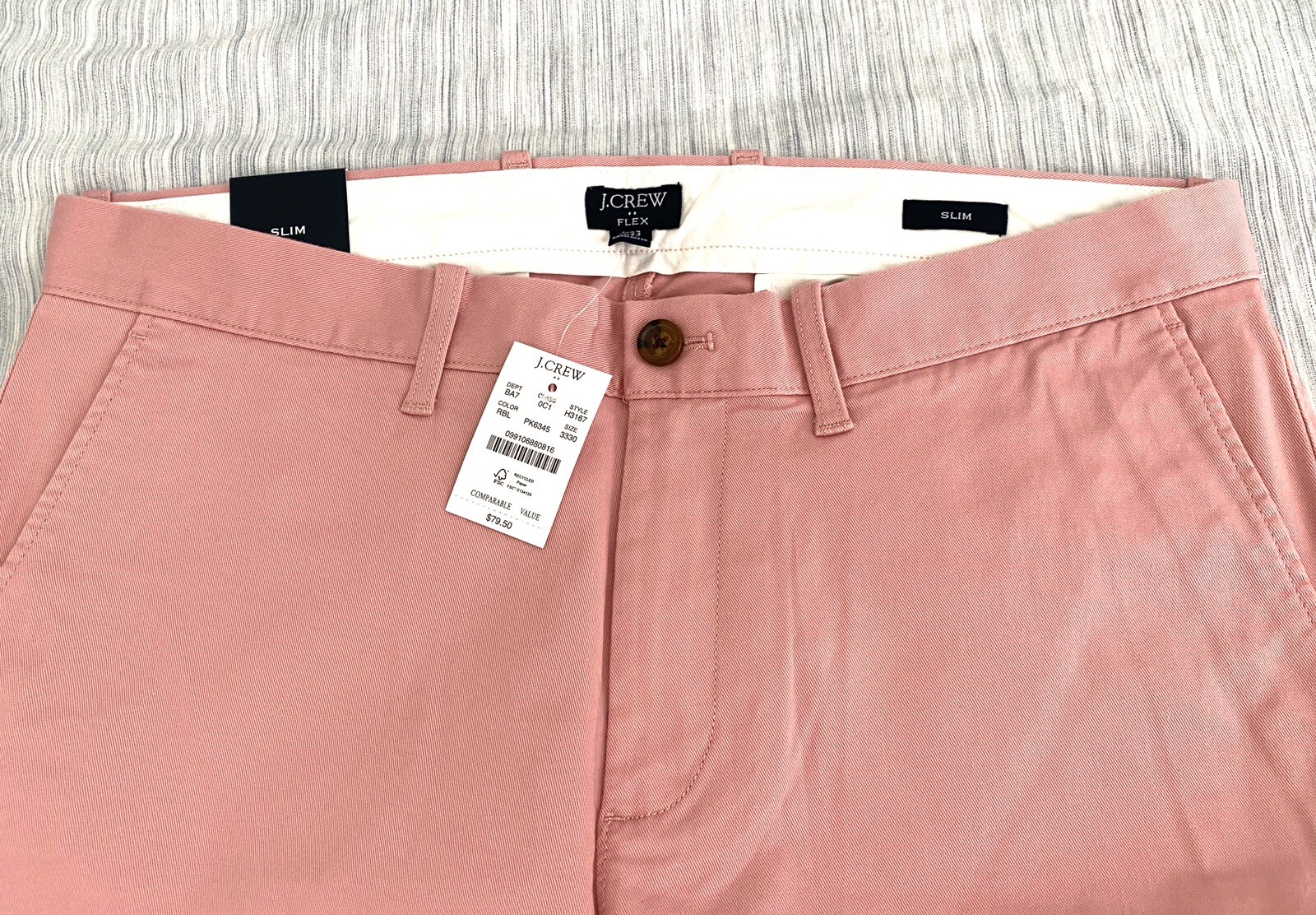 J Crew SlimFit Flex Khaki Pant eBay