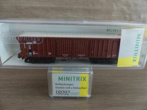 Minitrix N 18092 Rolldachwagen Bauart Taes 892 der Deutschen Bundesbahn  in OVP | Condition: Neu