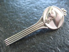 Krawattenklammer Silber 925 Georg Jensen Dänemark No 65 von ca. 1965 + orig. Box