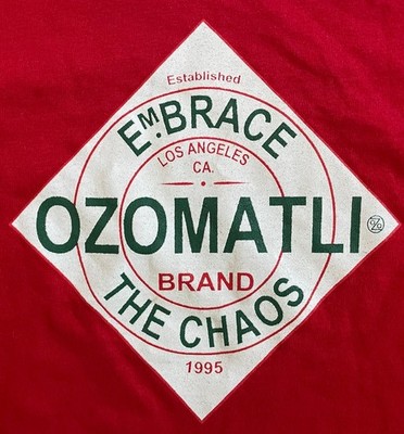 VTG Y2K Ozomatli Embrace The Chaos Tabasco Band Shirt, Red, Men s S, Latin Rock
