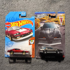 Hot Wheels 2pc Lot '85 Camaro IROC-Z Muscle Mania & '84 Firebird 1:64 Red/Silver — photo 1