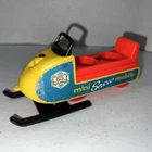 Vintage 1970 Little People Mini Snowmobile #705 Fisher Price