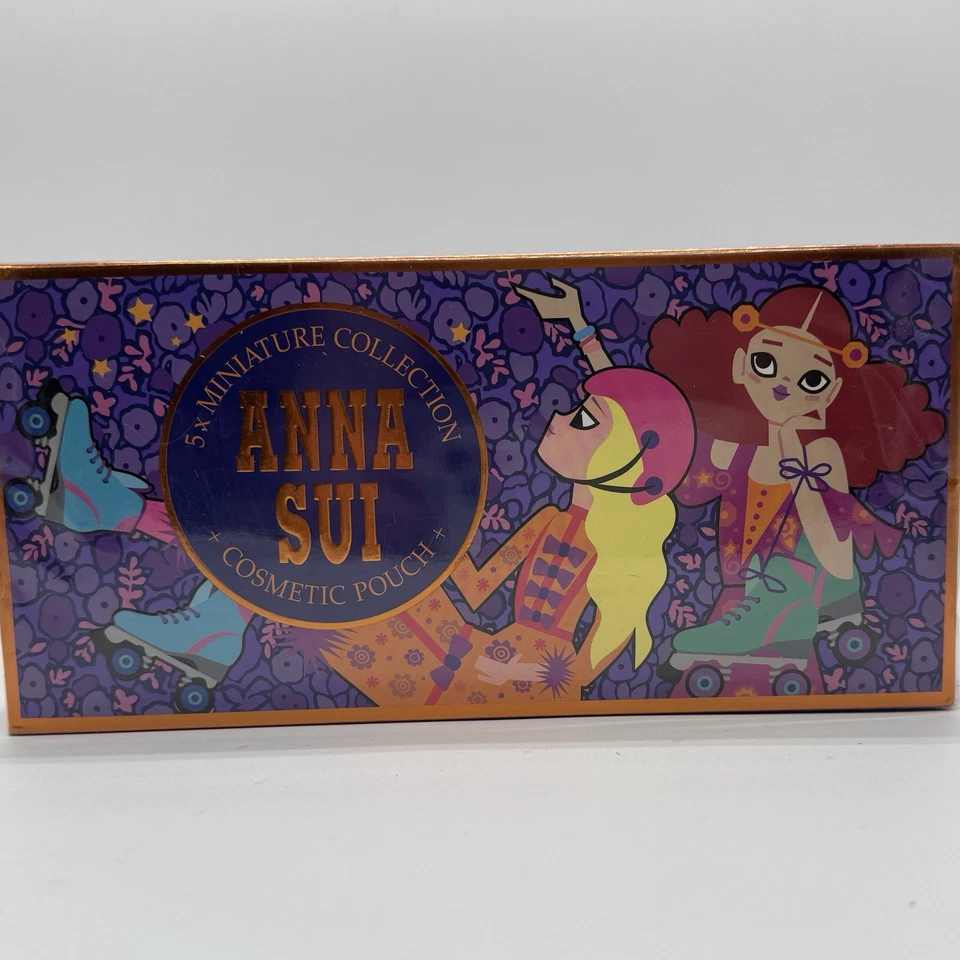 Anna Sui 5 x 0,17 oz/5 ml coleção miniatura conjunto de presente com bolsa - Imagem 2 de 3