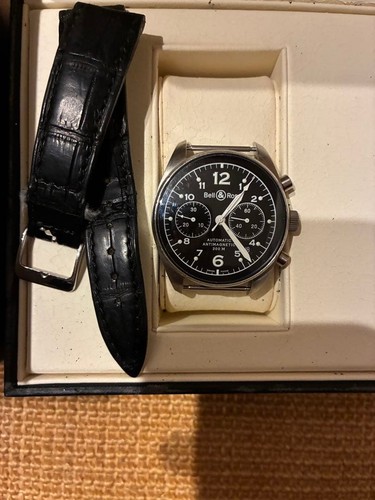 Bell & Ross Wristwatch Vintage 126 Automatic Chronograph Black Automatic Men