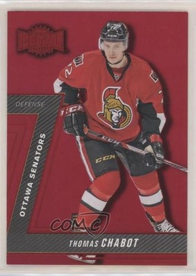 2016-17 Fleer Showcase Metal Universe PMG Red /150 Thomas Chabot Rookie RC 2d8
