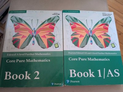 Pearson Edexcel A level Further Mathematics Core Pure Mathematics Book 1 and 2,