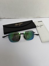 Maui Jim New In Box Square-Frame Nylon Sunglasses Black Unisex-Youth Small Frame