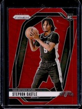 2024-25 Panini Prizm Stephon Castle RC Red Rookie #/299 Spurs