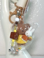 New 100 Original Genuine Miffy Boris Keychain Charm Skirt Flower Clip