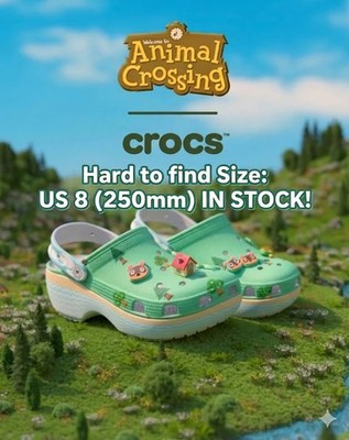 Crocs Animal Crossing New Horizons Platform Clog Limited Edition with Jibbitz