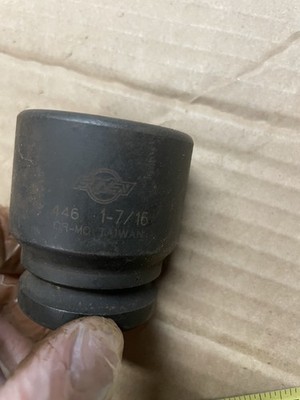 Sunex Tools 446 Impact Socket, 6 Point, 1-7/16 in. Size, 3/4 in. Drive