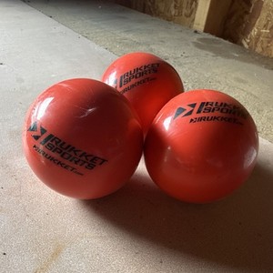 Rukket Sports Orange Training Balls Set of 3 for Baseball & Softball Practice