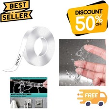 Versatile 1/2in x 10ft Clear Acrylic Heavy Duty Double Sided Tape - Residue-Free