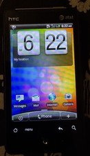 HTC Aria Liberty 2GB Cell Phone Black ATT Very Good Used Fast Ship
