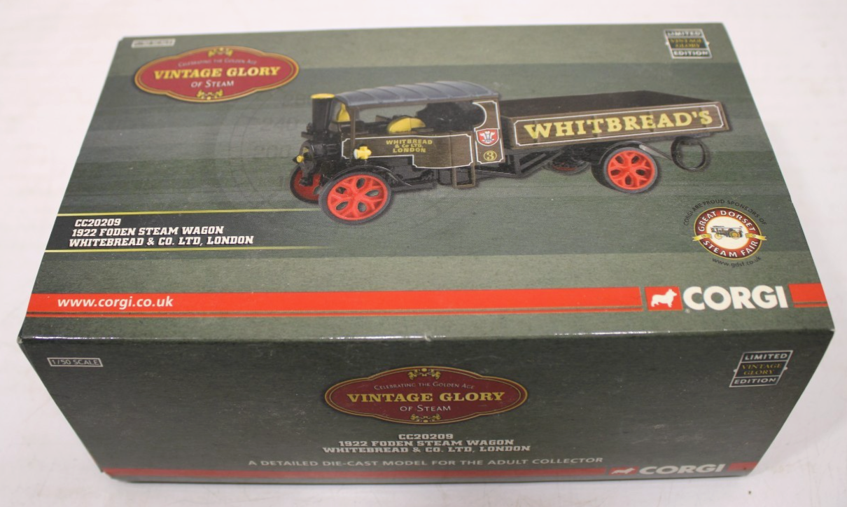 Corgi 'Vintage Glory Of Steam' 1922 Foden Steam Wagon Whitebread CC20209, Boxed