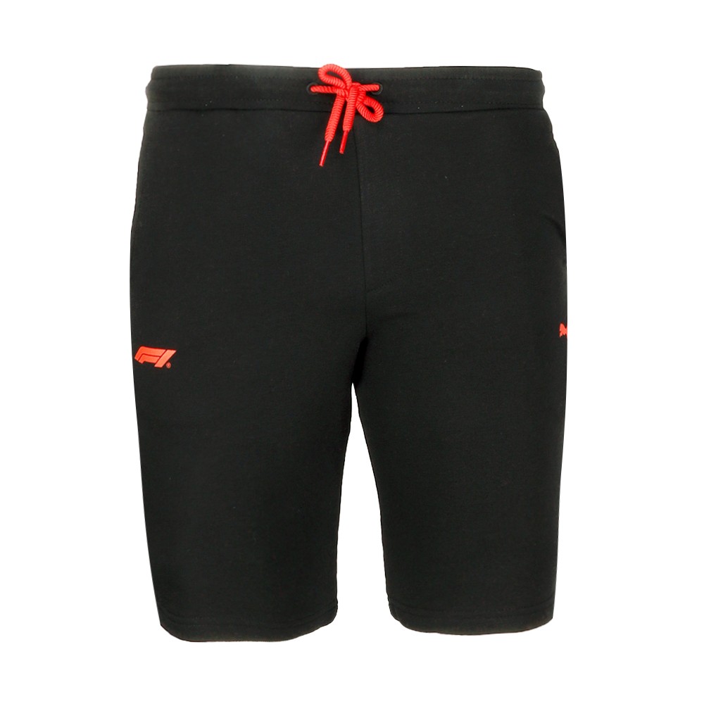 PUMA F1 Essentials Sweat Shorts Mens Black Casual Athletic Bottoms 62641601