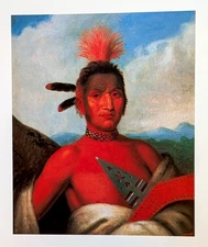 Western American Art GREAT WALKER Frontier Cowboy Native American Print 301