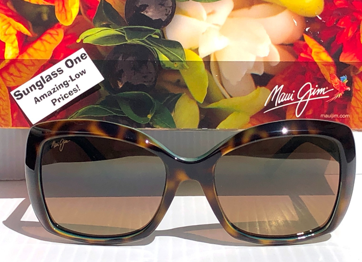 Maui Jim ORCHID Tortoise Peacock POLARIZED HCL Bronze GLASS