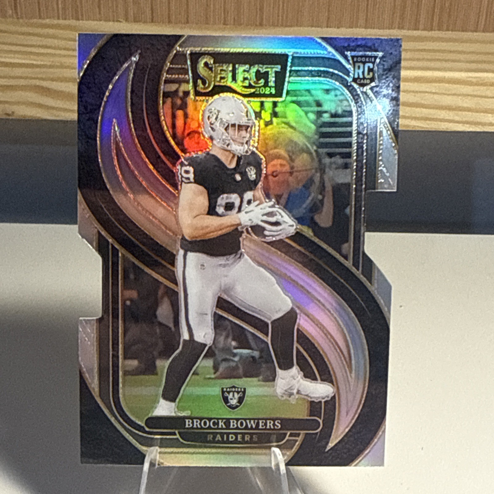 2024 Panini Select - Premier Level Brock Bowers #118 Silver Prizm Die-Cut (RC)