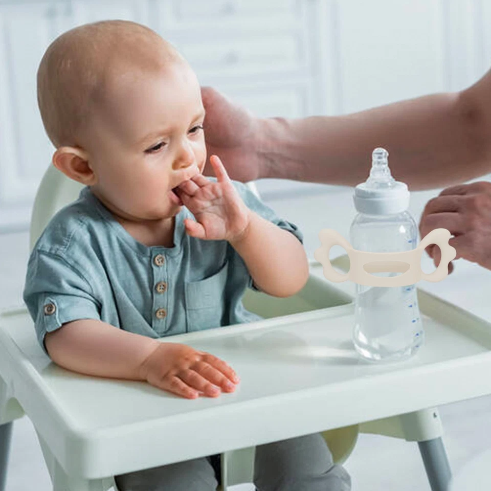 1xMango de biberón universal de silicona de cuello ancho para bebés Foto 3 de 4
