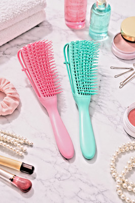 2 Pack Detangling Brush for Curly Hair.