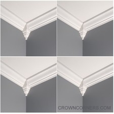 4 Crown Molding inside Corner Blocks wood (package of 4) CHOOSE MULTIPLE SIZES