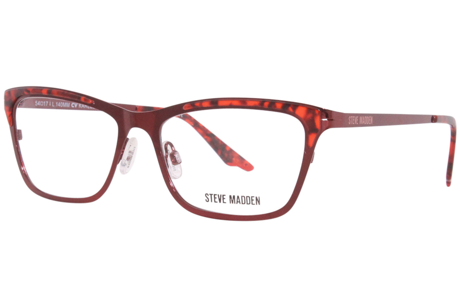 Оправа для очков Steve Madden Karlee Женская красная с полной оправой Cat Eye 54 мм 19890₽