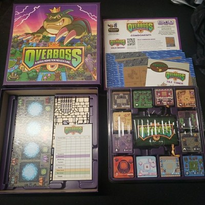 Overboss w/ Limited Edition KS Bonus Pack, Tile Tower (Board Game) COMPLETE