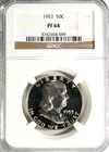 1953 Silver Proof Franklin Half Dollar NGC PF 64 #GA6-09