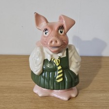 Wade Natwest Piggy Bank Annabelle Schoolgirl Pig with Stopper Vintage Money Box