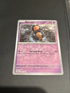 2025 Pokemon TCG Yamask 039 S&V White Flare Reverse Holo Card NM+