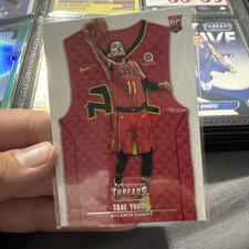 Panini 2018-19 Threads Trae Young Rookie Card #183 Atlanta Hawks Basketball. rookie card picture