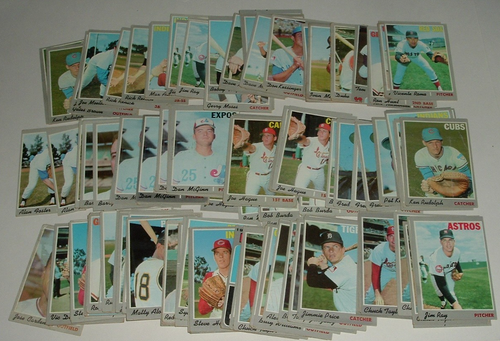 LQQK 512 vintage 1970 BASEBALL CARD COMMONS, mid grade, w/high numbers - Picture 5 of 5
