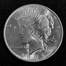1 Dollar USA Peace Dollar 1923 Silber ss