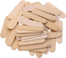 Mini Wood Craft Sticks Small Wooden Sticks Bulk for DIY Art Christmas Ornamen...
