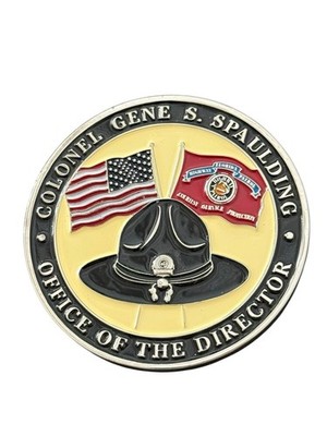 Florida Highway Patrol Former Colonel Gene Spaulding 2  Challenge Coin FHP US 1I