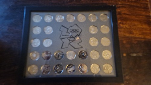 Full Set 2012 Olympic 50p In A Display Case In Mint Condition - Picture 4 of 4