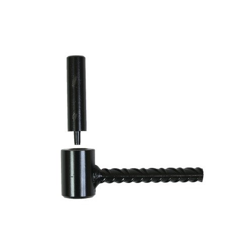 Gond pour parpaing acier noir axe 14 pour scellement chimique extérieur
