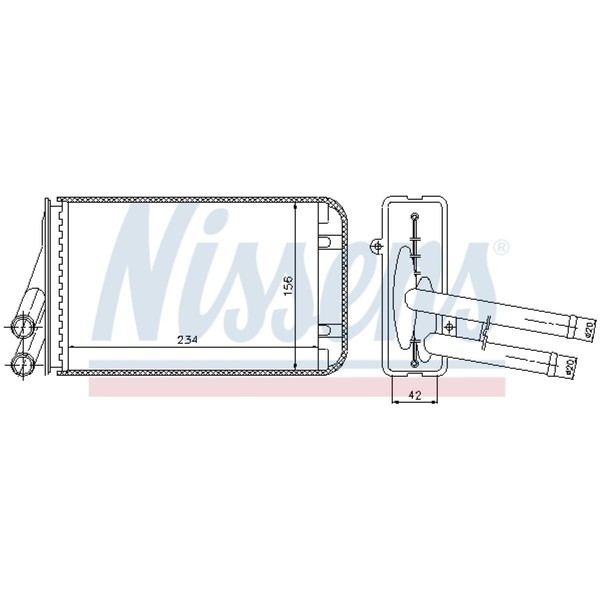 Nissens WäRmetauscher HeizungsküHler FüR Audi A4 1.6 1.8 VW Passat Variant-image