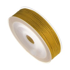 Nylon Twisted Cord 1.5mm 22 Yards Trim Braided Rope for Decor Necklace Goldenrod