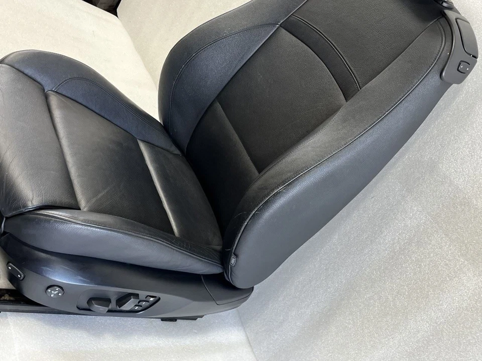 2009 BMW 328i E92 LEFT DRIVER SIDE FRONT SEAT SPORT POWER MEMORY BLACK LEATHER Foto 4 de 4