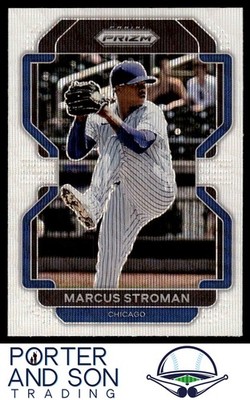 Marcus Stroman White Wave Prizm 2022 Panini Prizm #230 Cubs Baseball Card