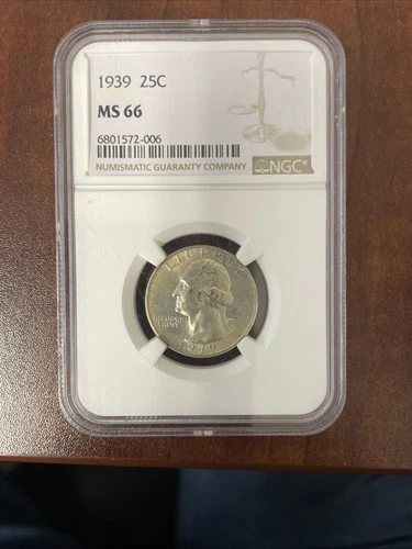 1939 Washington Quarter MS 66