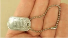 Vintage 1964 Hasbro GI Joe Action Figure Dog Tag with Bead Chain Mint C9