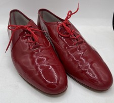 Vtg Capezio Men  s Red Patent Leather 12M Loafers Shoes Dance Ballroom Clubwear