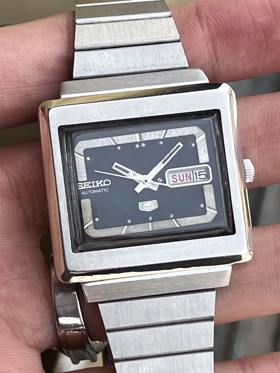 SEIKO 6309-5030 BABY MONACO TV SHAPE 17 JEWELS AUTOMATIC JAPAN FOR